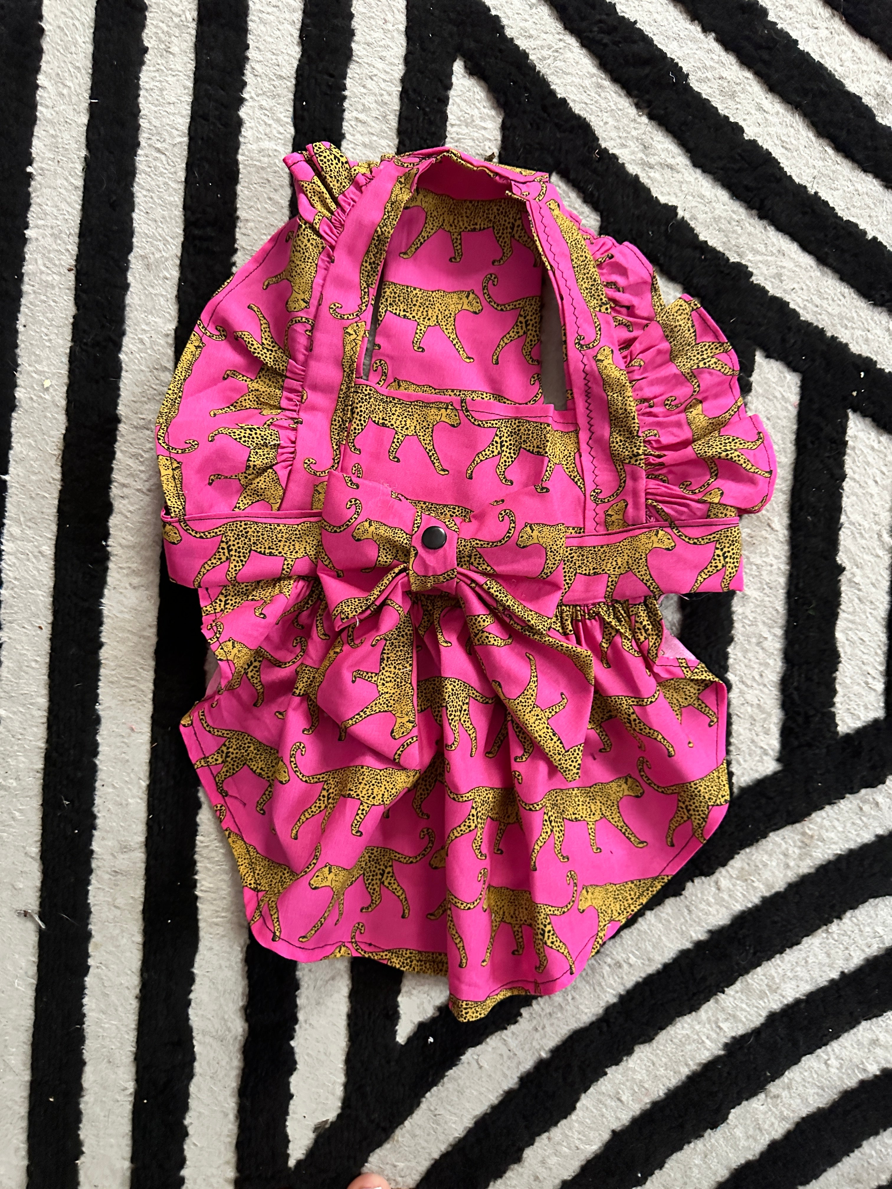 Cha Cha Dress in Pretty In Pink Cheetah Print