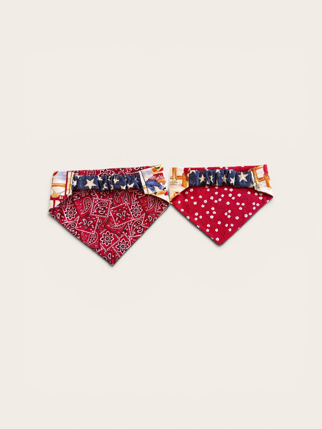 Wild West Bandanas - Cowboy Print close-up